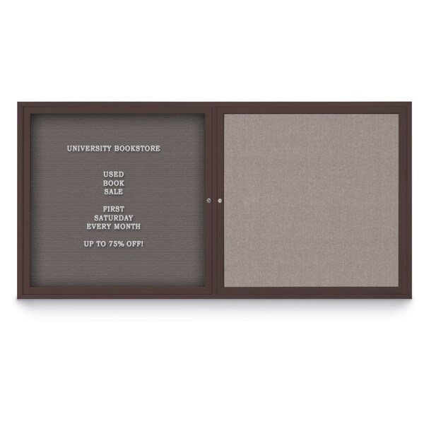 Corkboard, Rubber/Bronze, 72"x48"